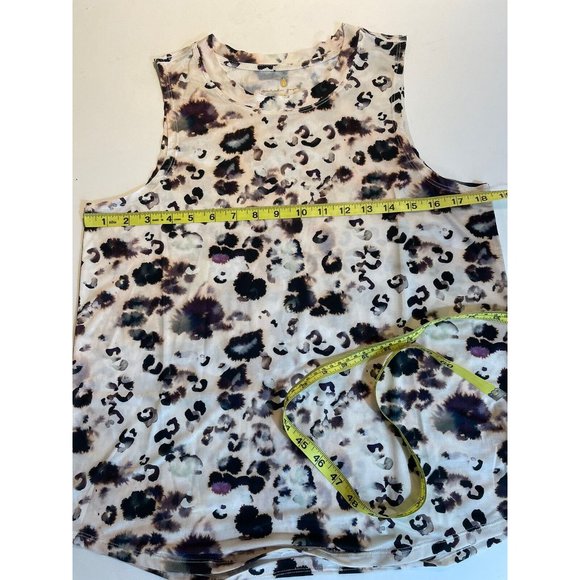 Spiritual Gangster Tank Top Women Size Medium White Abstract Print Lightweight - Picture 9 of 10
